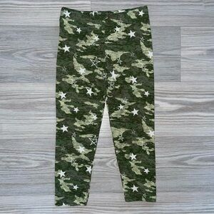 ⭐Star Ride Girls Green Camo Pants with Stars Size 4⭐